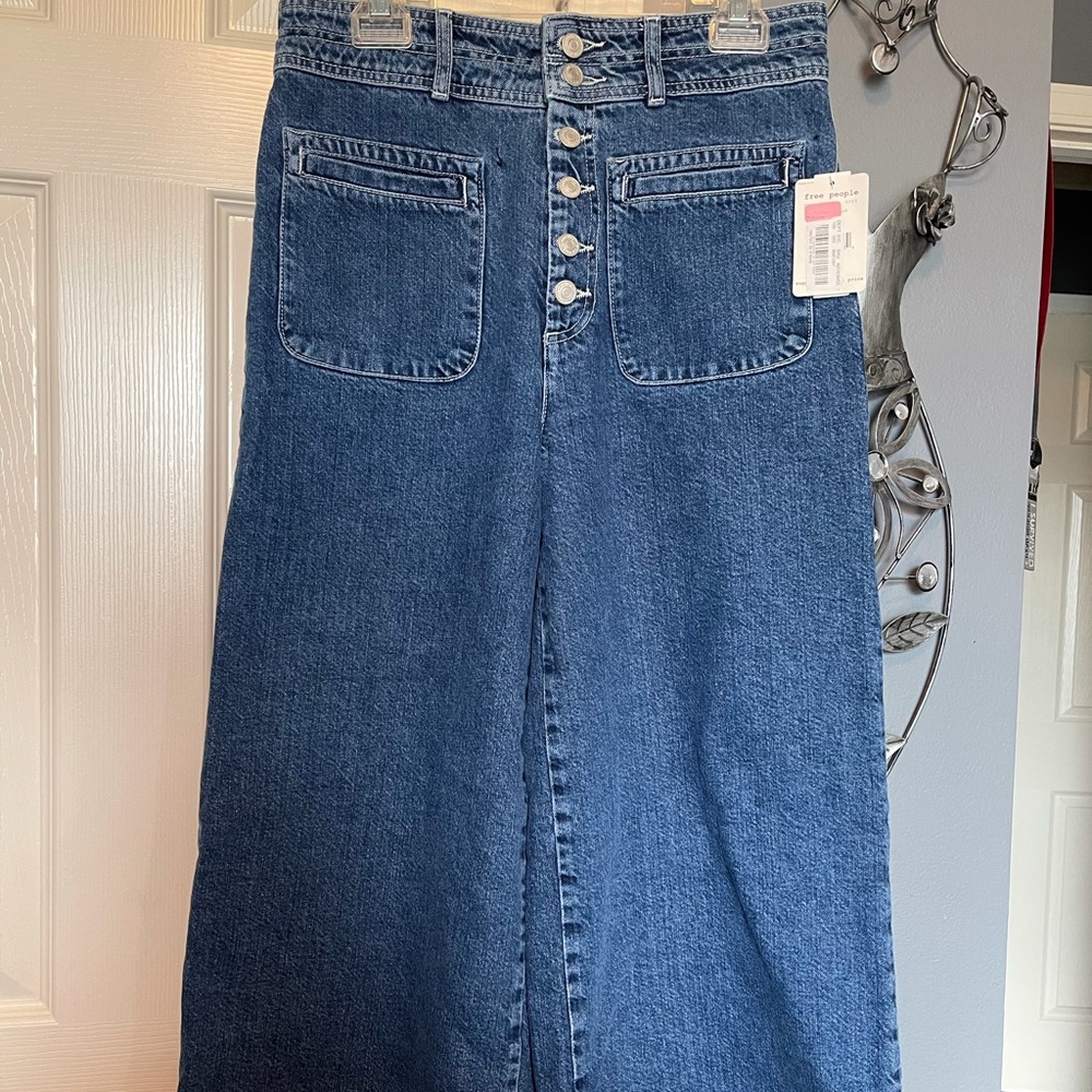 Free People wide leg jeans